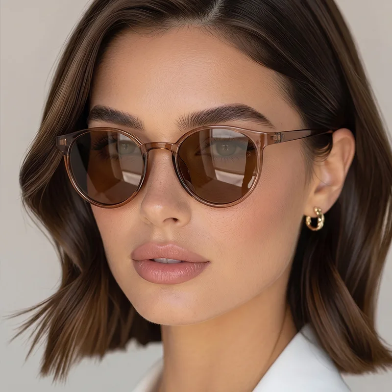 Sunglasses Uv400 - 새로운 스타일의 작은 프레임 레트로 선글라스,