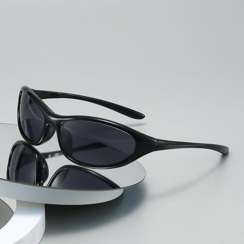 Designer Sunglasses - Y2K 스타일의 펑크 스포츠 선글라스, 남녀