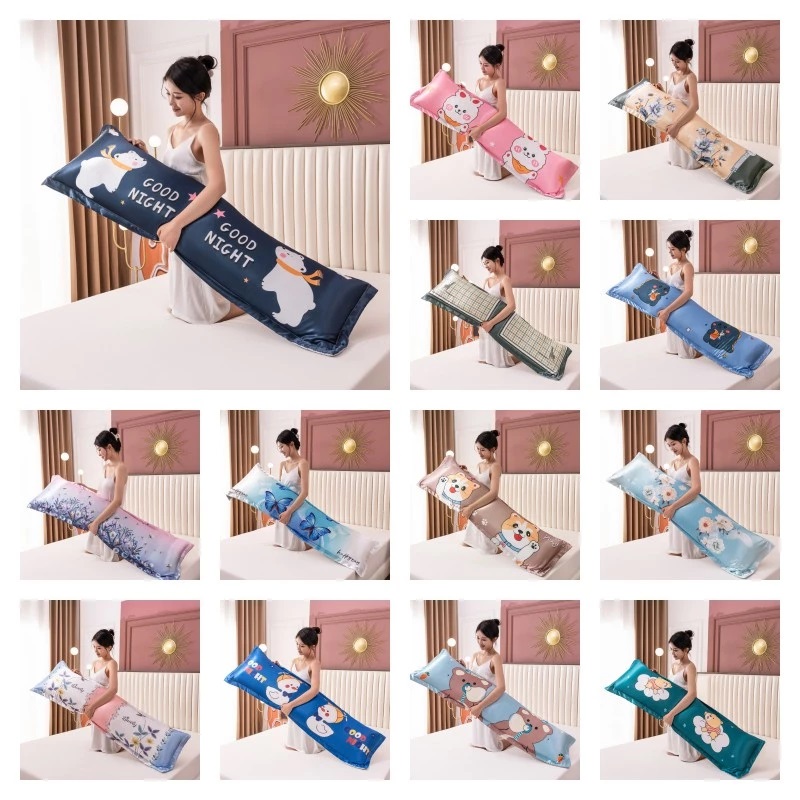 Silk Pillowcase - 시원한 여름 120/150/180Cm 긴 베개 커버