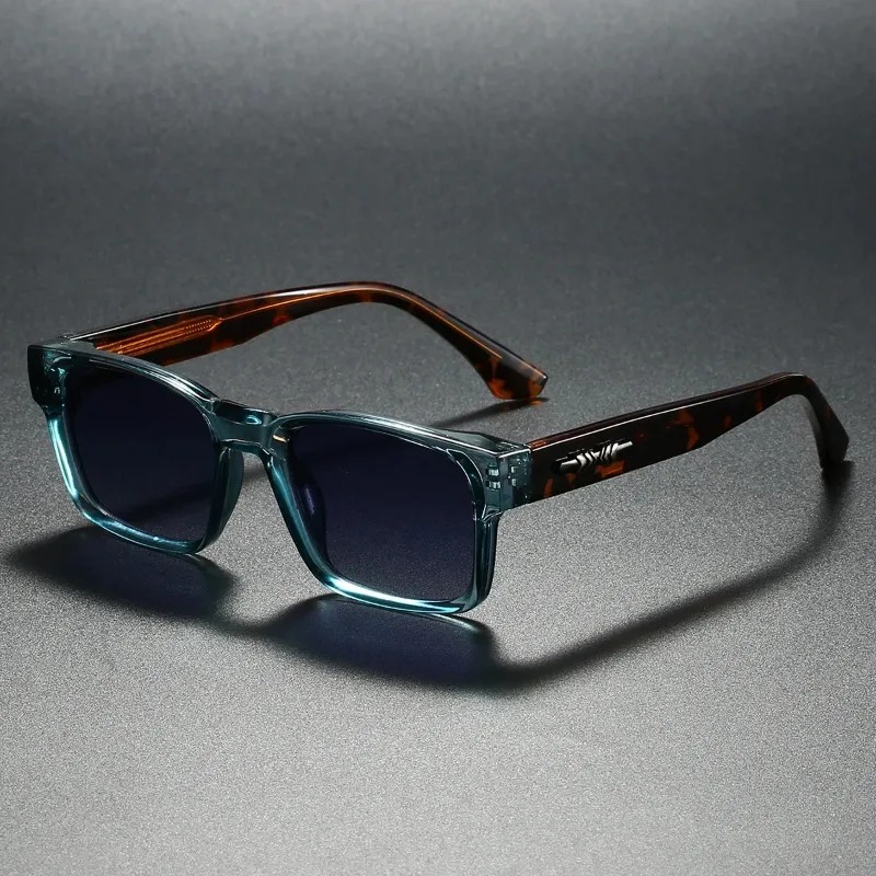 Sunglasses Uv400 - 고품질 남성용 사각 편광 선글라스, 메탈