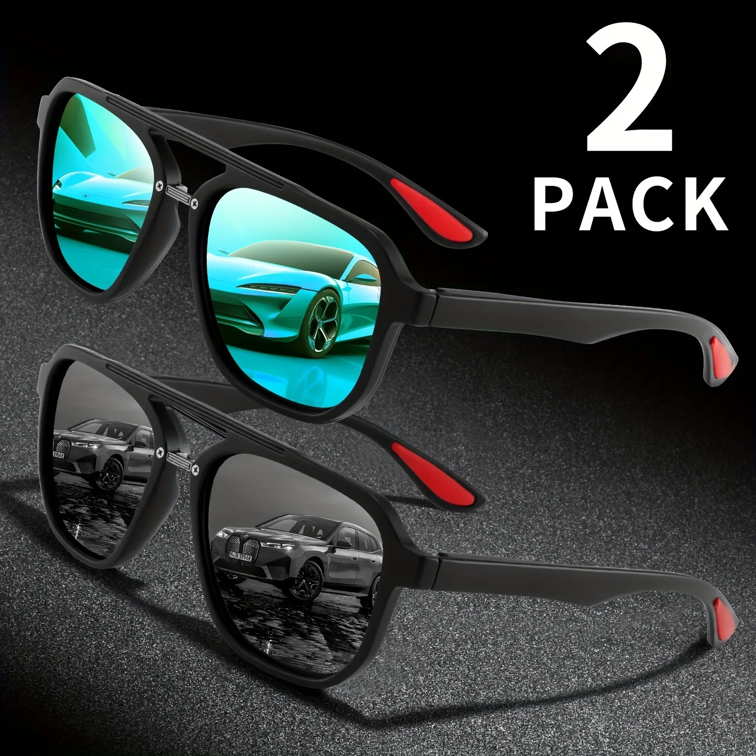 Designer Sunglasses - 레트로 스타일의 클래식 선글라스, 고급스러운 디자인의