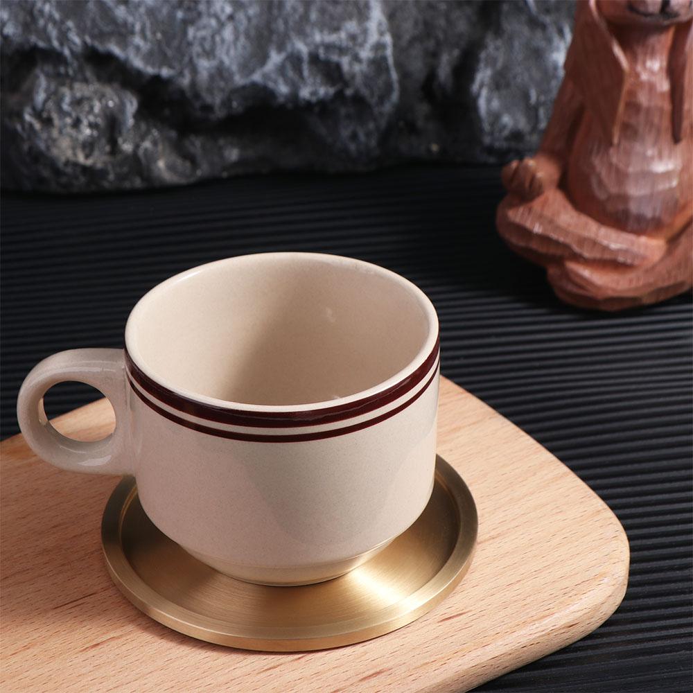 테이블 센터피스 장식품 원형 황동 코스터 금속 내열성  - Marble Coaster Set 리뷰 및 가격