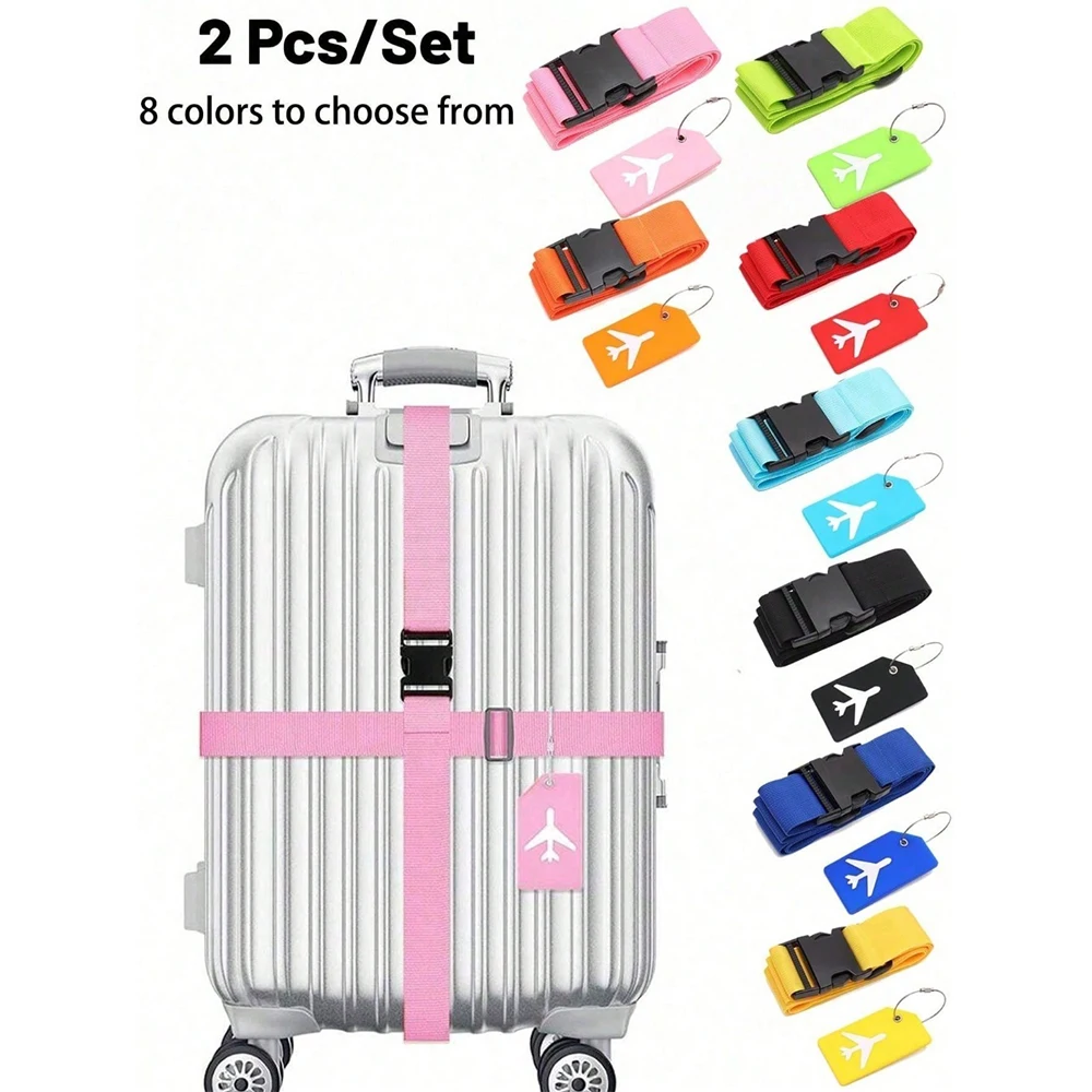 여행용 수하물 스트랩 세트와 수하물 태그 다양한 색상의 - Travel Luggage Set 리뷰 및 가격