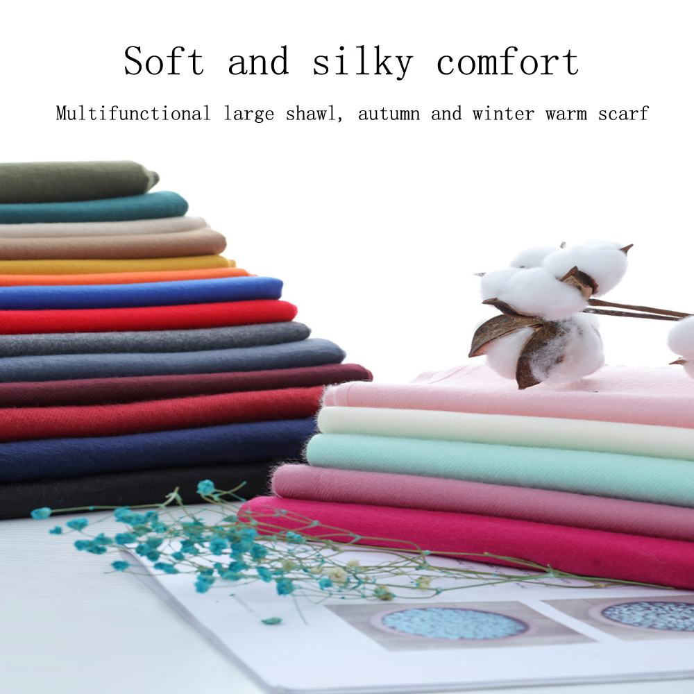 다목적 모조 캐시미어 스카프 닦았 단색 두꺼운 스카프  - Cashmere Scarf 리뷰 및 가격