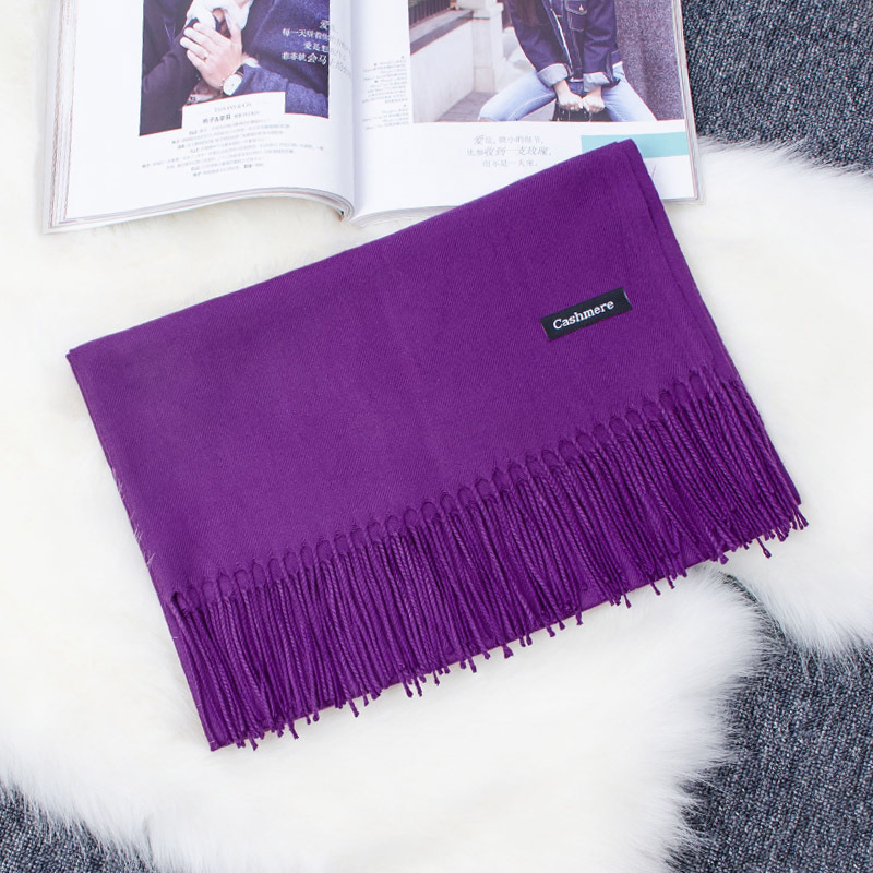 다목적 모조 캐시미어 스카프 닦았 단색 두꺼운 스카프  - Cashmere Scarf 리뷰 및 가격