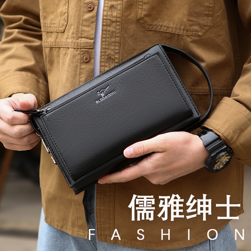 새로운 남성용 콤비네이션 잠금 장치가 있는 도난 방지  - Leather Wallet Men 리뷰 및 가격