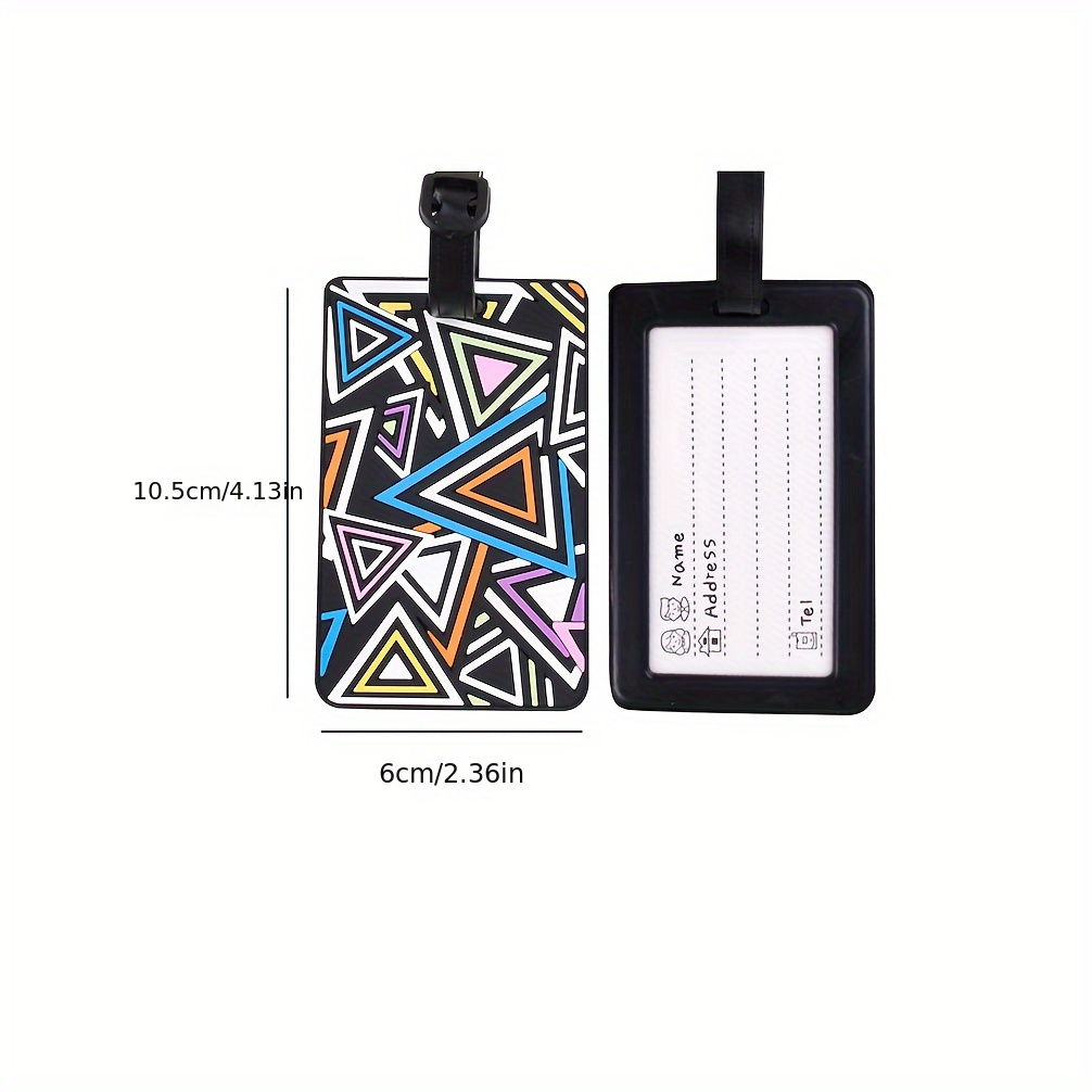 검은 배경에 화려한 삼각형 무늬가 있는 2피스 러기지  - Travel Luggage Set 리뷰 및 가격