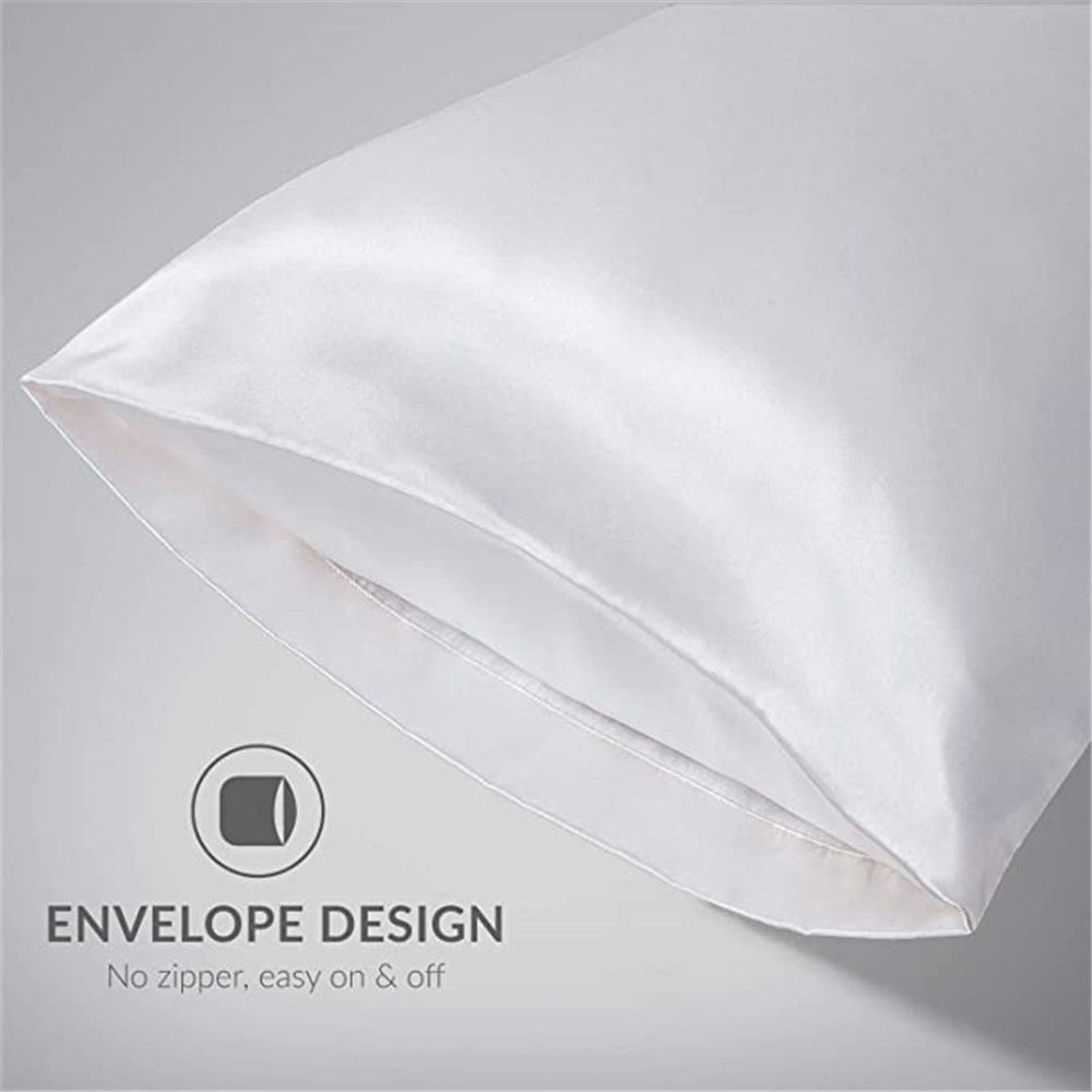 2 개/몫 솔리드 실키 새틴 스킨 케어 Pillowca - Silk Pillowcase 리뷰 및 가격