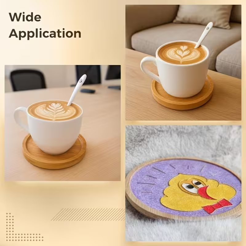 7개 세트의 나무 모자이크 컵 받침, 음료에 적합하며, - Marble Coaster Set 리뷰 및 가격