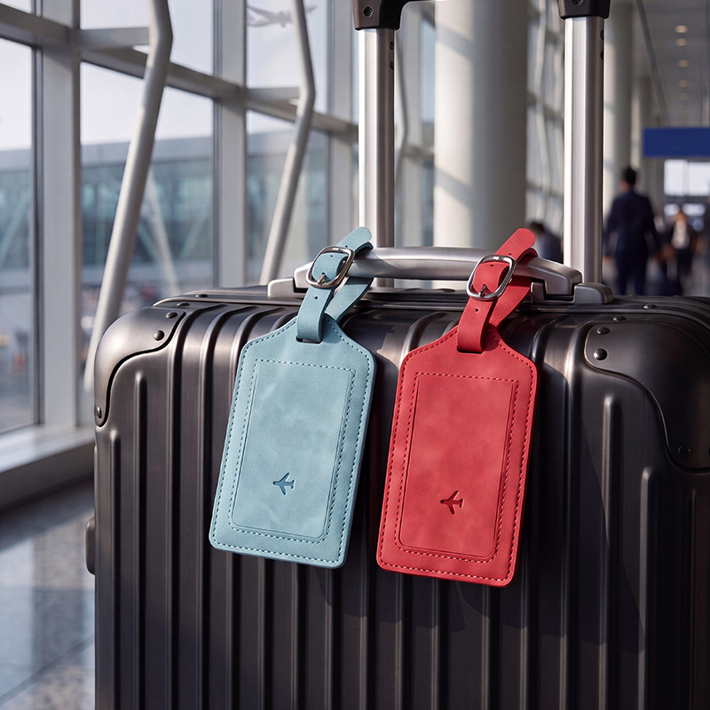 1개 PU 가죽 러기지 태그 여성 남성 여행 액세서리  - Travel Luggage Set 리뷰 및 가격