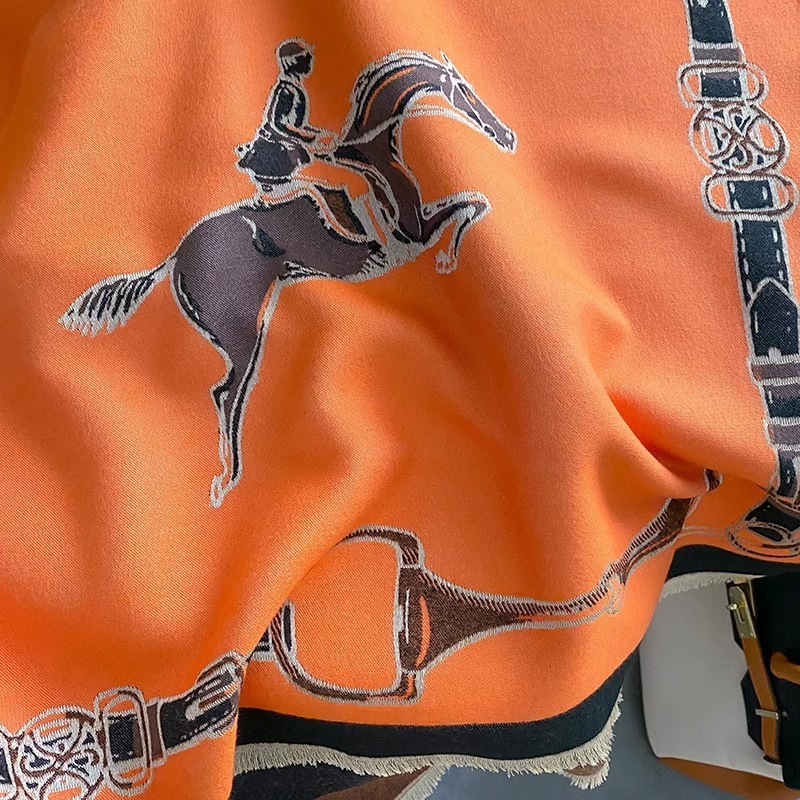 레트로 라이더 말 모양 모조 캐시미어 스카프 유니섹스  - Cashmere Scarf 리뷰 및 가격