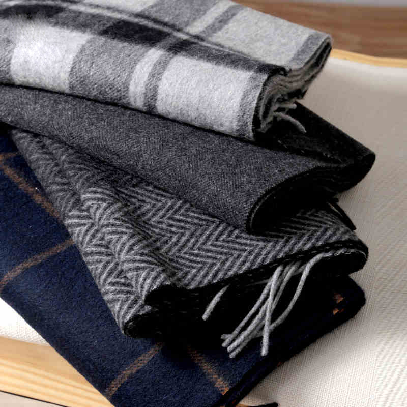 파시미나 스카프 남자 겨울 스트립 솔리드 격자 무늬 양 - Cashmere Scarf 리뷰 및 가격